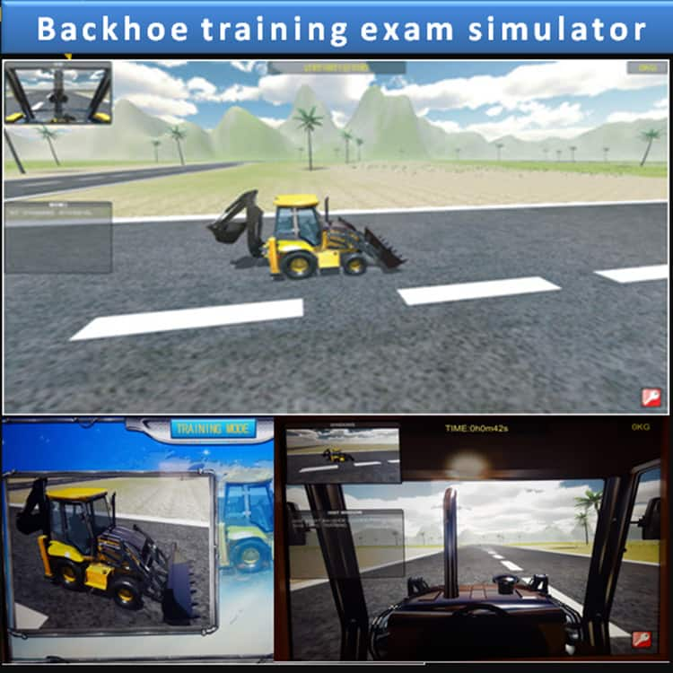 Wheel Loaders Excavators Backhoe Virtual Simulation Training Simulators Mine Paving and Trenching