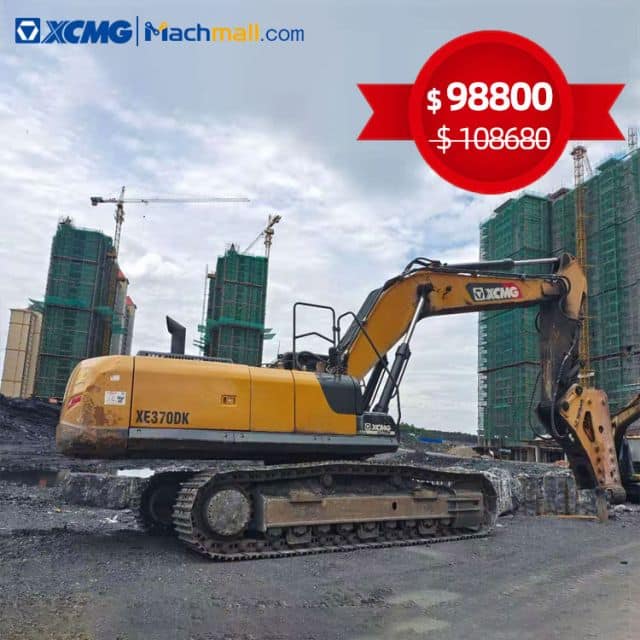 XCMG Used 37tons heavy crawler excavator XE370DK for sale